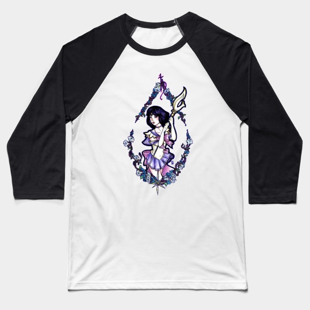 Sailor Saturn Baseball T-Shirt by Nenril